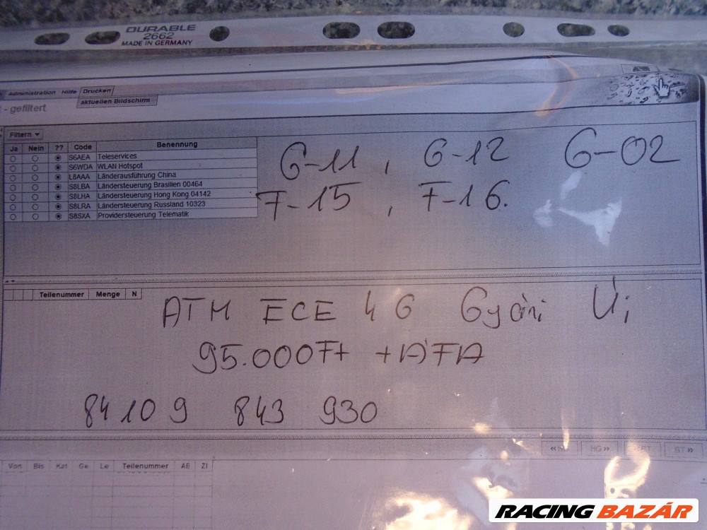 [GYÁRI ÚJ] BMW - ATM ECE 4G Modul - G11 ; G12 ; G02 ; F15 ; F16 2. kép